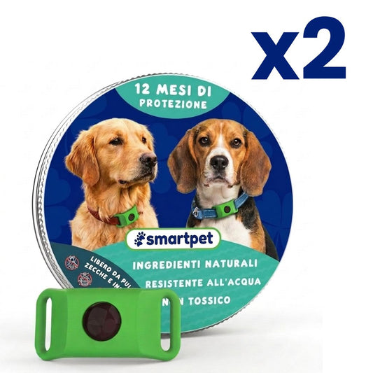 2x Ciondoli Antipulci e Zecche per Cani
